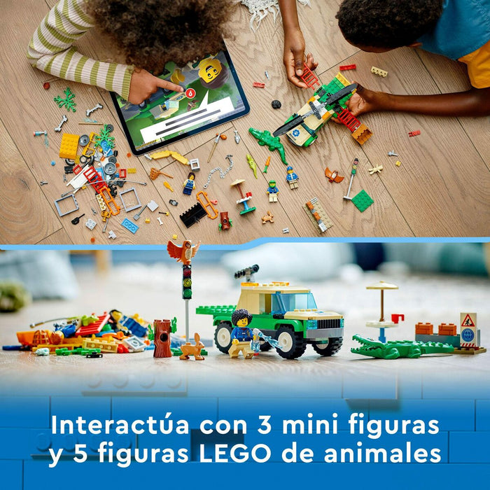 Playset Lego City 60353 Wild Animal Rescue Missions (246  Piese)