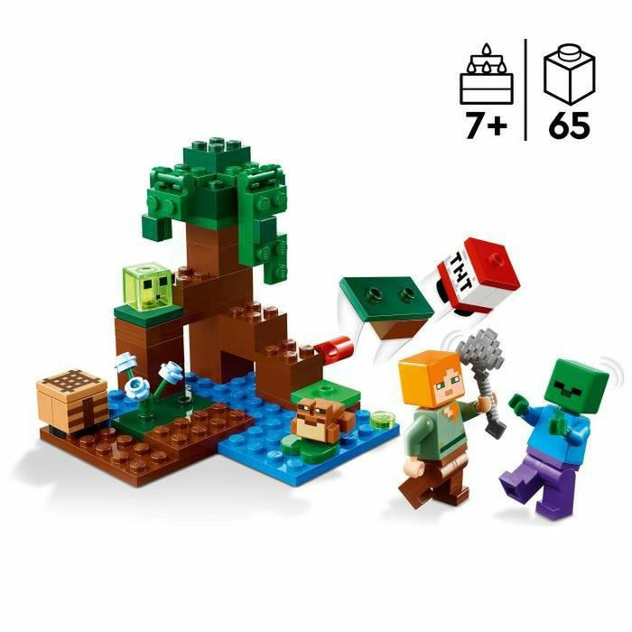 Playset Lego Minecraft 21240 Adventures in the Marais Multicolor 65 Piese