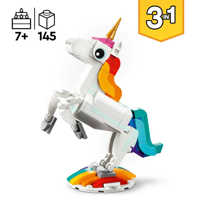 Playset Lego Creator Magic Unicorn 31140 3 în 1 145 Piese