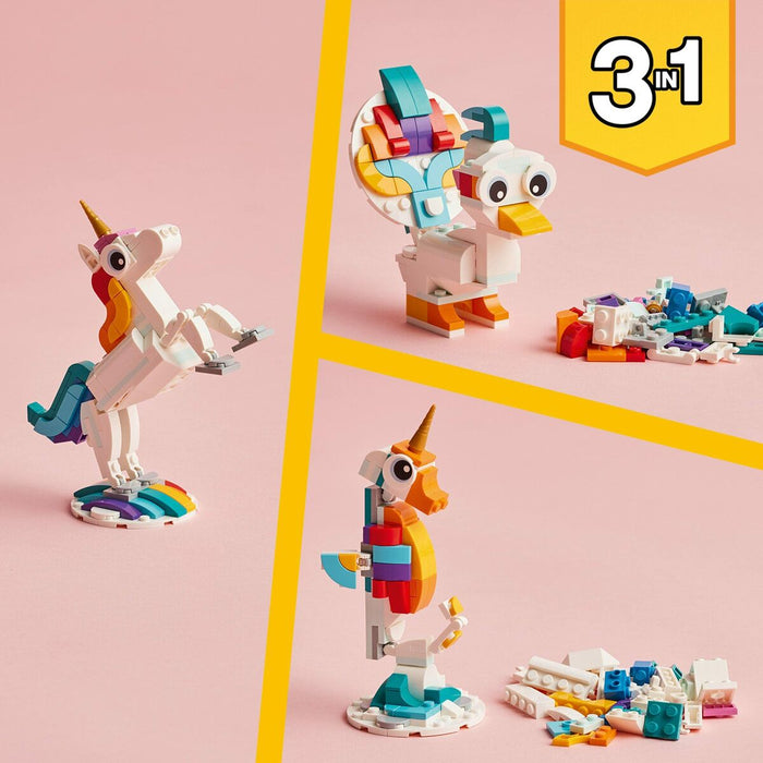 Playset Lego Creator Magic Unicorn 31140 3 în 1 145 Piese