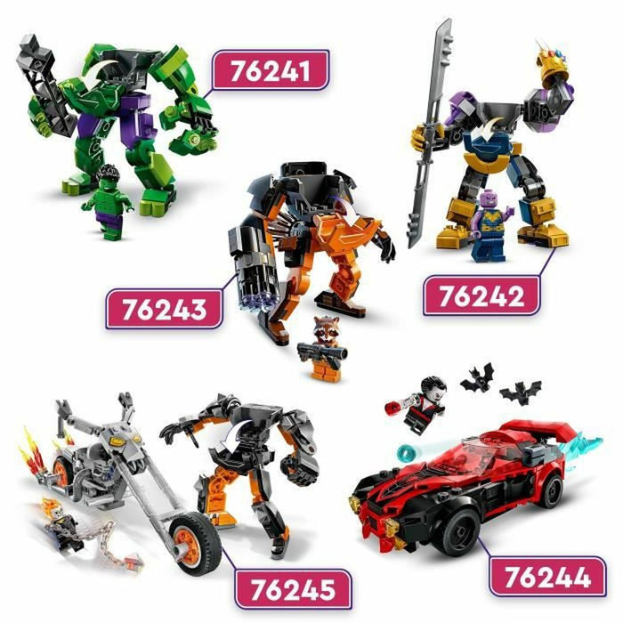 Playset Lego Marvel 76245 The robot and motorcycle of Ghost Rider Multicolor + 7 Ani 264 piezas