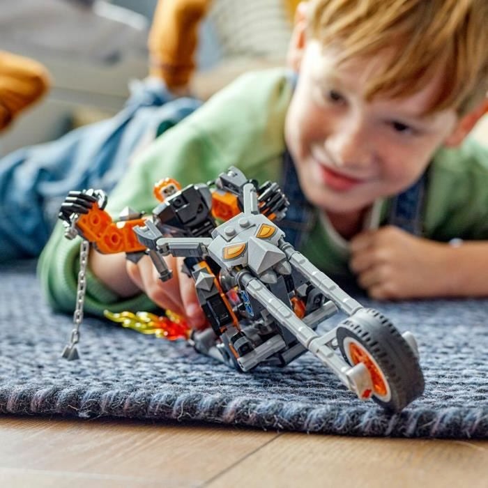 Playset Lego Marvel 76245 The robot and motorcycle of Ghost Rider Multicolor + 7 Ani 264 piezas