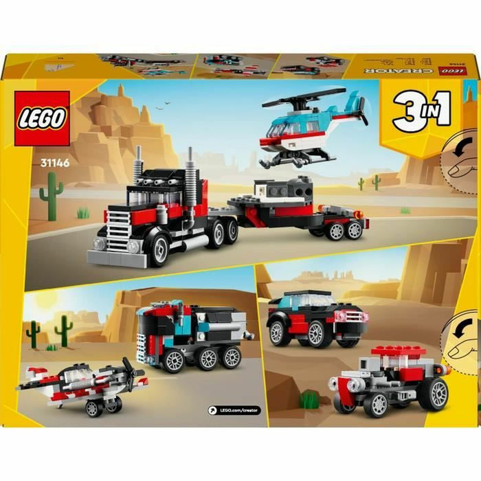 Playset Lego 31146 Creator Platform Truck with Helicopter 270 Piese