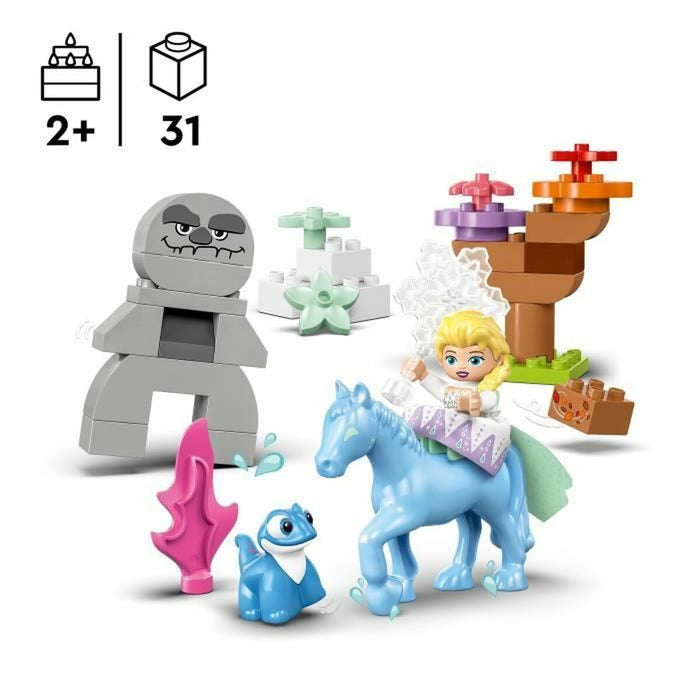Set de Construcție Lego DUPLO Disney 10418 Elsa and Bruni in the Enchanted Forest Multicolor