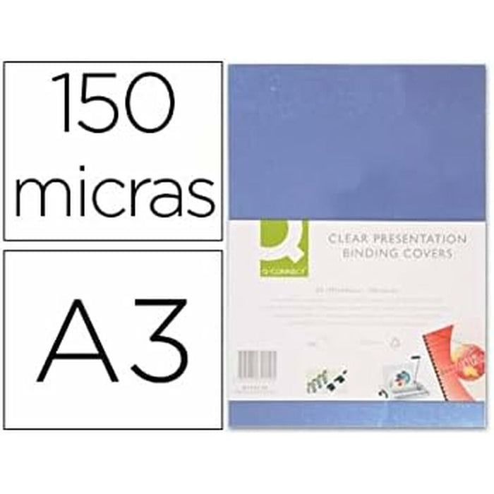Set de capace Q-Connect KF00144 Plastic Transparent (100 Unități)