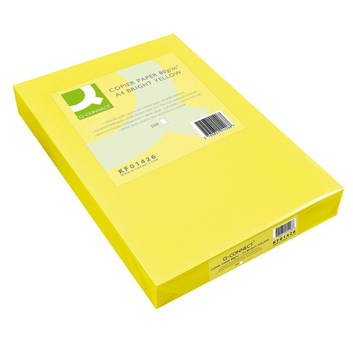 Hârtie pentru printat Q-Connect KF01426 Galben A4 500 Frunze