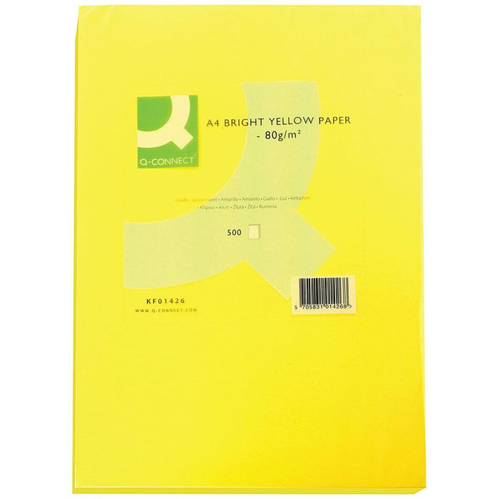 Hârtie pentru printat Q-Connect KF01426 Galben A4 500 Frunze