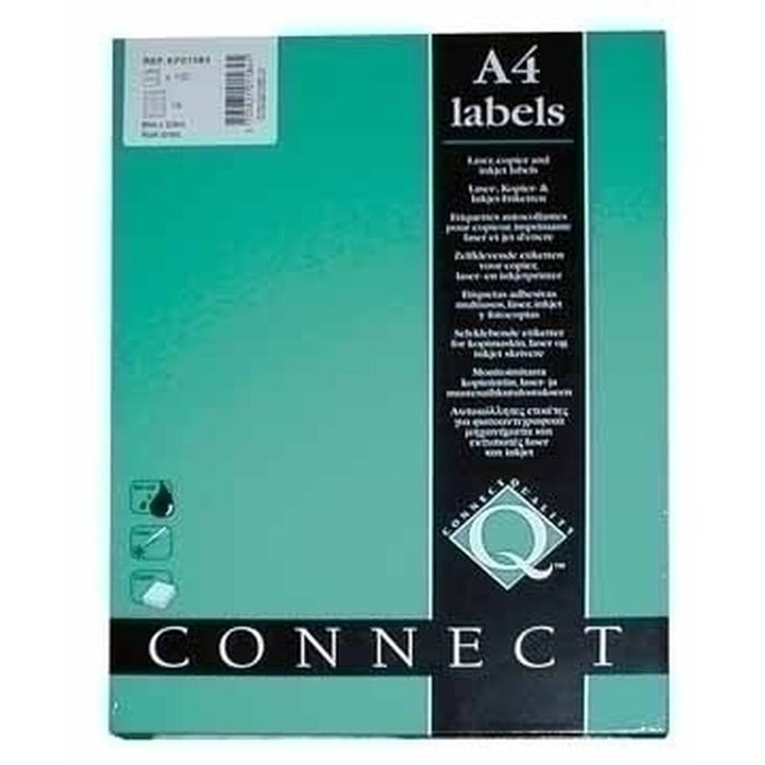 Etichete autoadezive Q-Connect KF01587 Alb 100 Frunze 63,5 x 38,1 mm