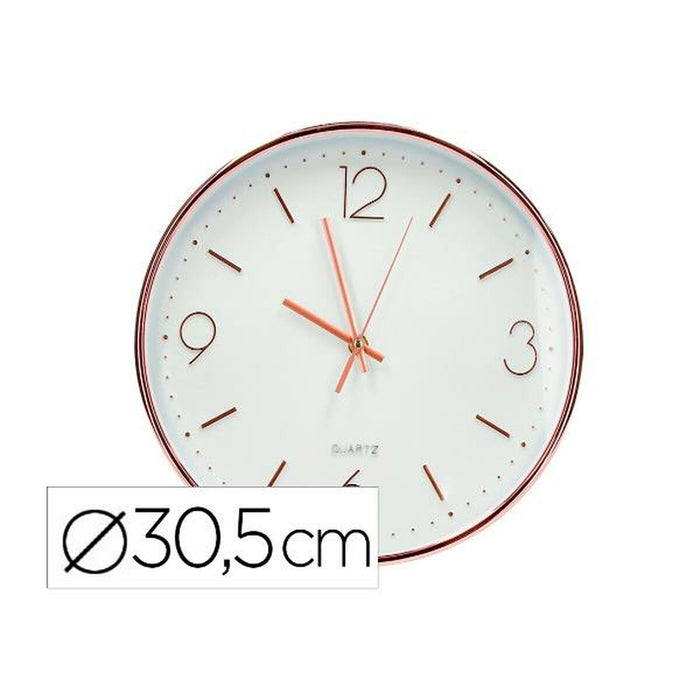Ceas de Perete Q-Connect KF16950 Alb Ø 30,5 cm Metal