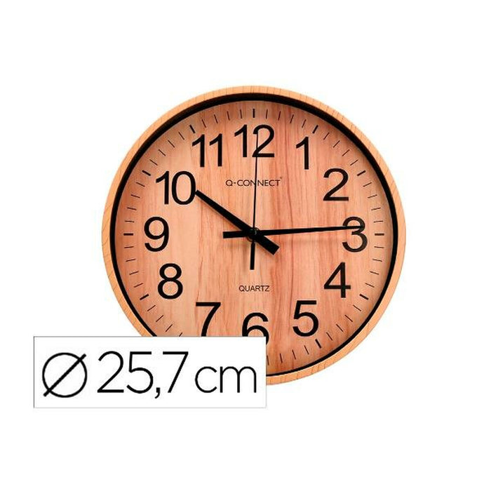 Ceas de Perete Q-Connect KF16952 Ø 25,7 cm Lemn