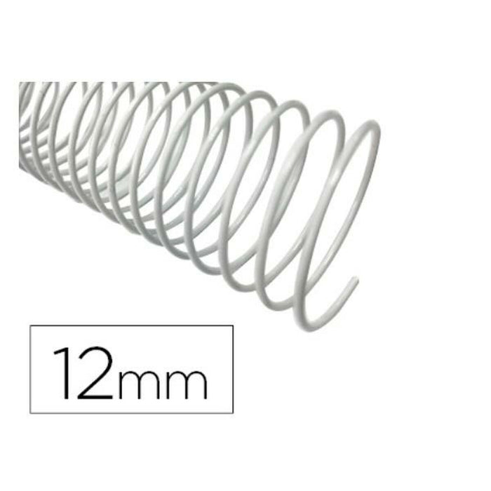 Spirale de legare Q-Connect KF17126 Alb Ø 12 mm