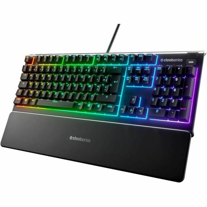 Tastatură mecanică SteelSeries APEX 3 Negru Franceză AZERTY