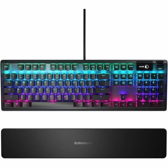 Tastatură mecanică SteelSeries APEX 5 Negru Franceză AZERTY