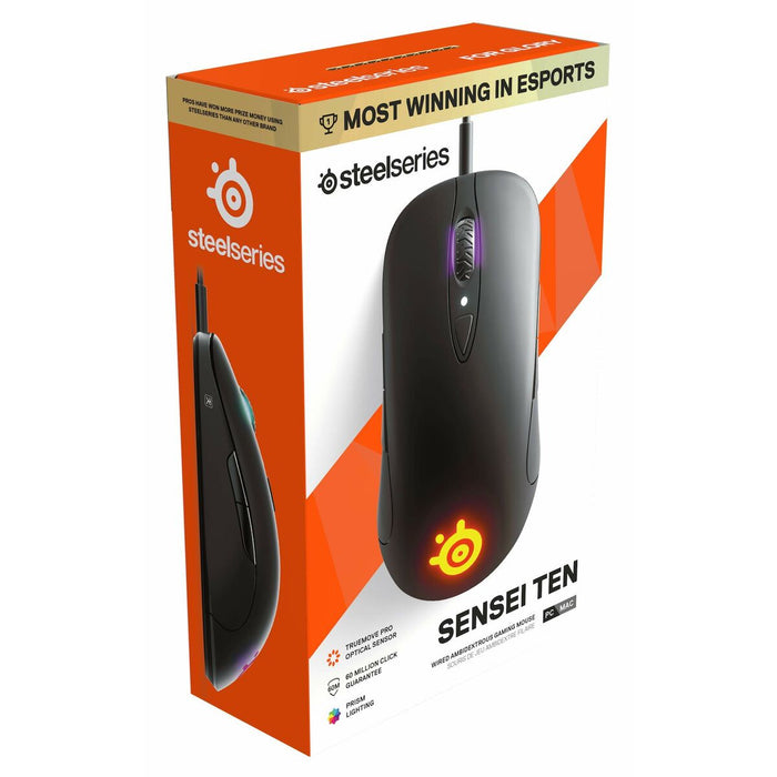 Mouse Gaming SteelSeries Sensei Ten 18000 DPI Negru