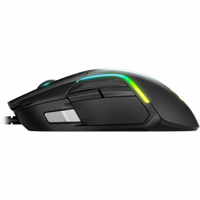 Mouse SteelSeries Rival 5 Negru Gaming Lumini LED Cu cablu Negru/Gri