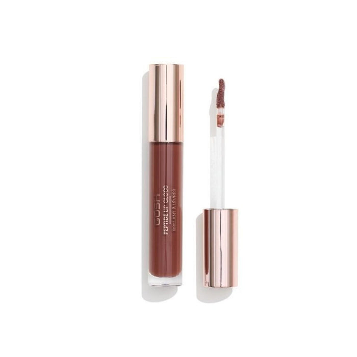 Luciu de buze Gosh Peptide, vegan, nuanța 006 Brownie, 7 ml