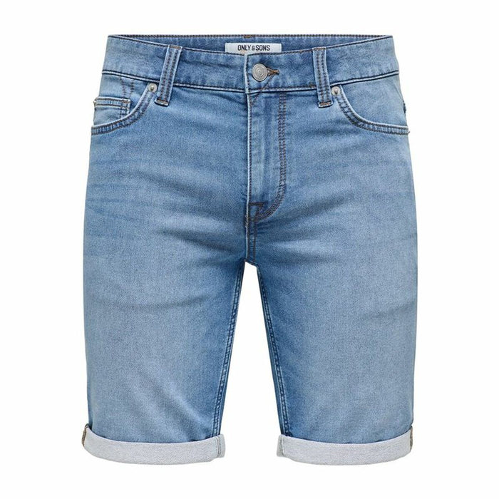 Pantaloni Scurți de Blugi pentru Bărbați Only & Sons Onsply 8584 Blue Denim Albastru