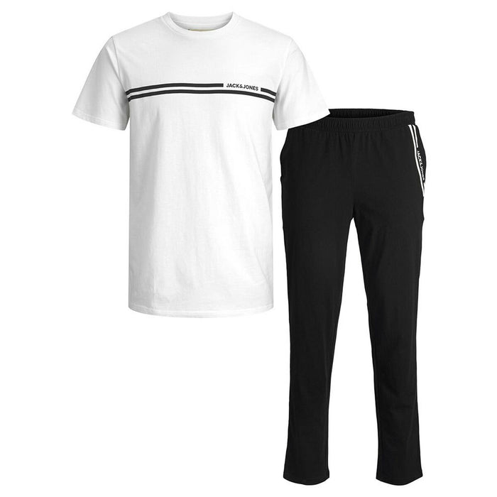 Pijama Jack & Jones ACBASIC SS TEE AND GIFTBOX 12223560 Alb