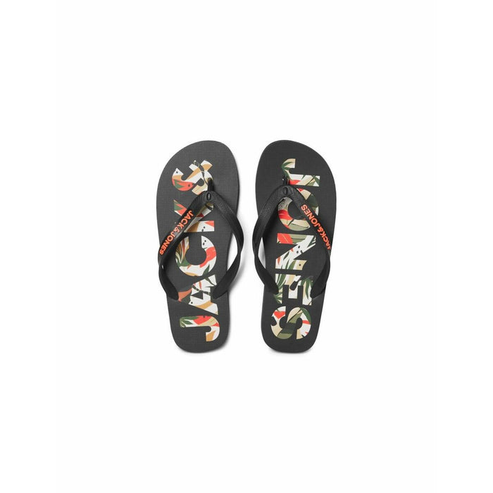 Șlapi pentru Bărbat Jack & Jones FWLOGO PALM PRINT 12230642 Negru