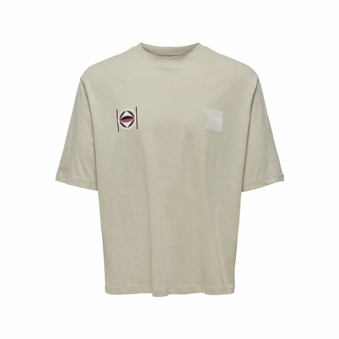 Tricou cu Mânecă Scurtă Bărbați Only & Sons Onslenny Ovz Element  Gri
