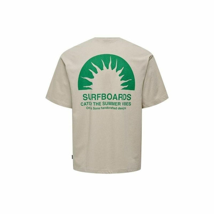 Tricou cu Mânecă Scurtă Bărbați Only & Sons Onskasen Rlx Gri