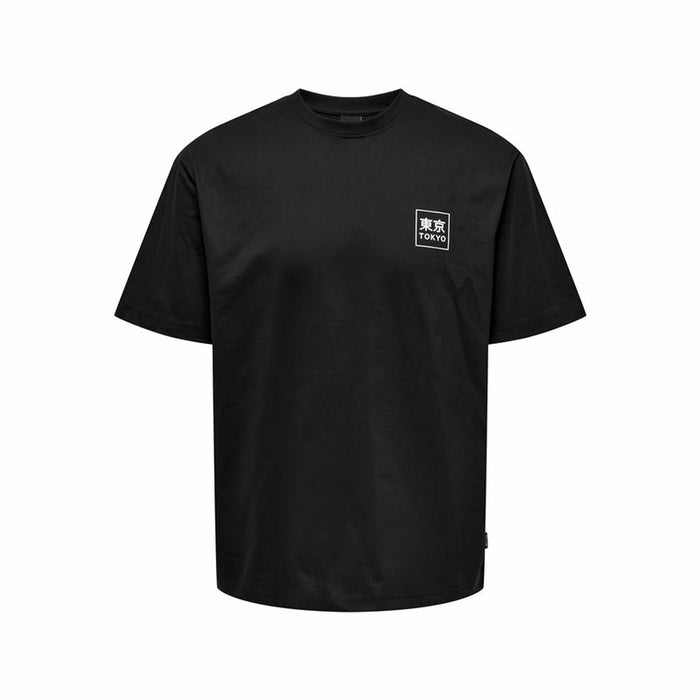 Tricou cu Mânecă Scurtă Bărbați Only & Sons Onskace Rlx Negru