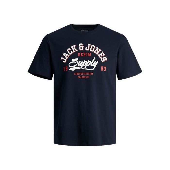 Tricou cu Mânecă Scurtă Bărbați Jack & Jones JJELOGO TEE SS 12246690 Bleumarin
