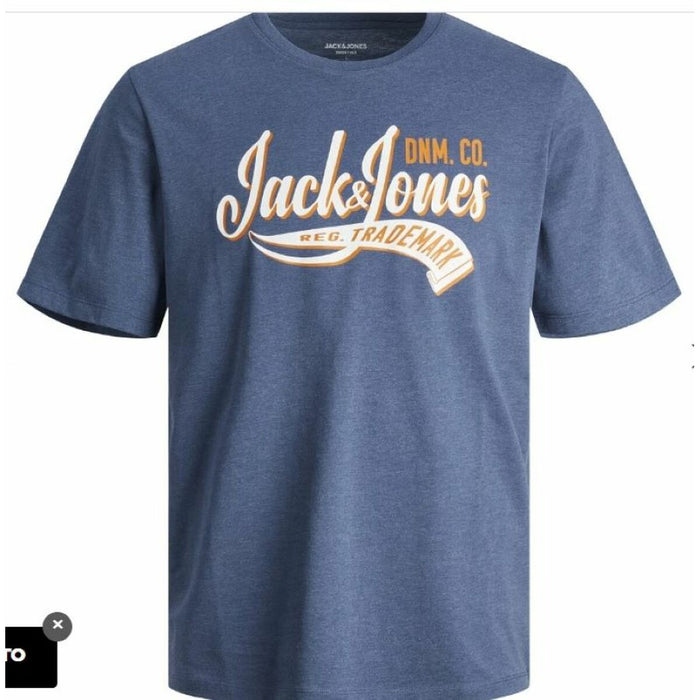 Tricou cu Mânecă Scurtă Bărbați Jack & Jones JJLEGO TEE SS O NECK 12246690 Albastru