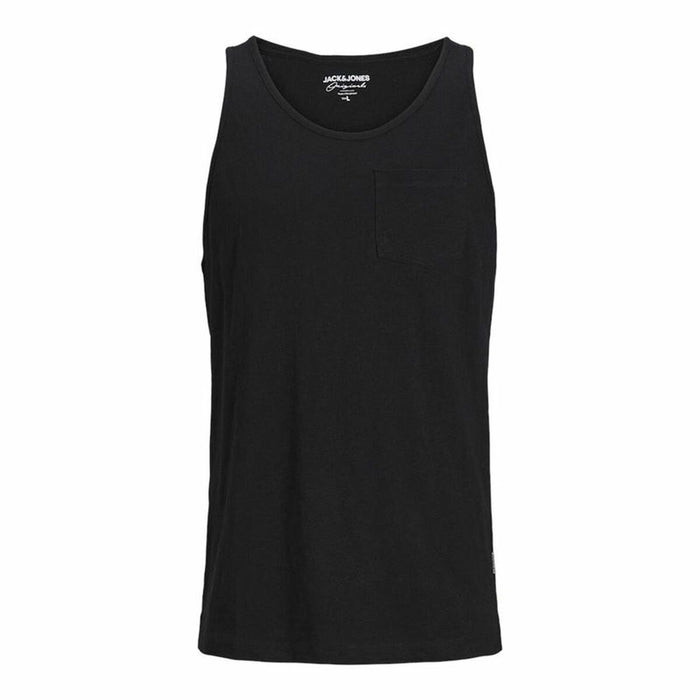 Tricou cu Bretele Bărbat Jack & Jones Tampa Slub Negru
