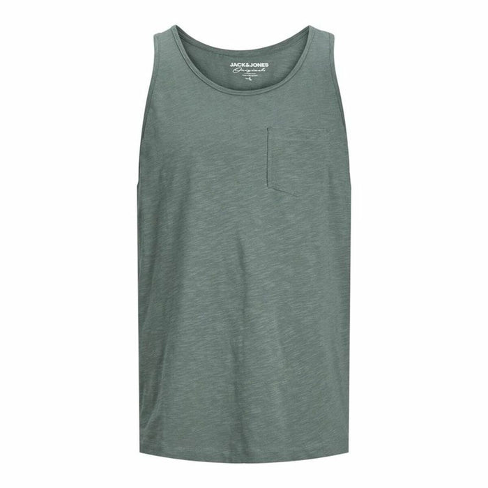 Tricou cu Bretele Bărbat Jack & Jones Jortampa Slub Verde