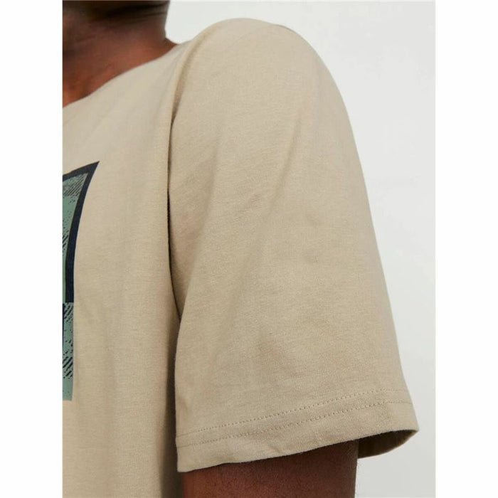 Tricou cu Mânecă Scurtă Bărbați Jack & Jones logan Gri Bărbați