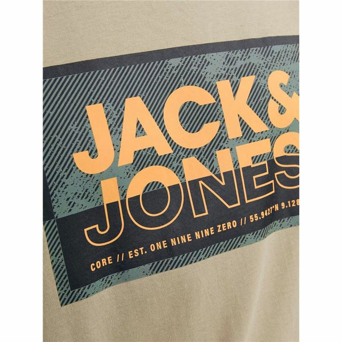 Tricou cu Mânecă Scurtă Bărbați Jack & Jones logan Gri Bărbați