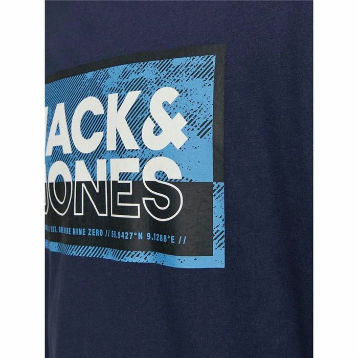 Tricou cu Mânecă Scurtă Bărbați Jack & Jones logan Albastru Bărbați