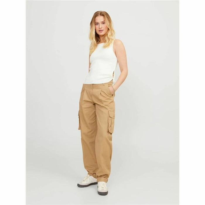 Tricou cu Bretele Damă Jack & Jones Jxdahlia Top Knit Alb