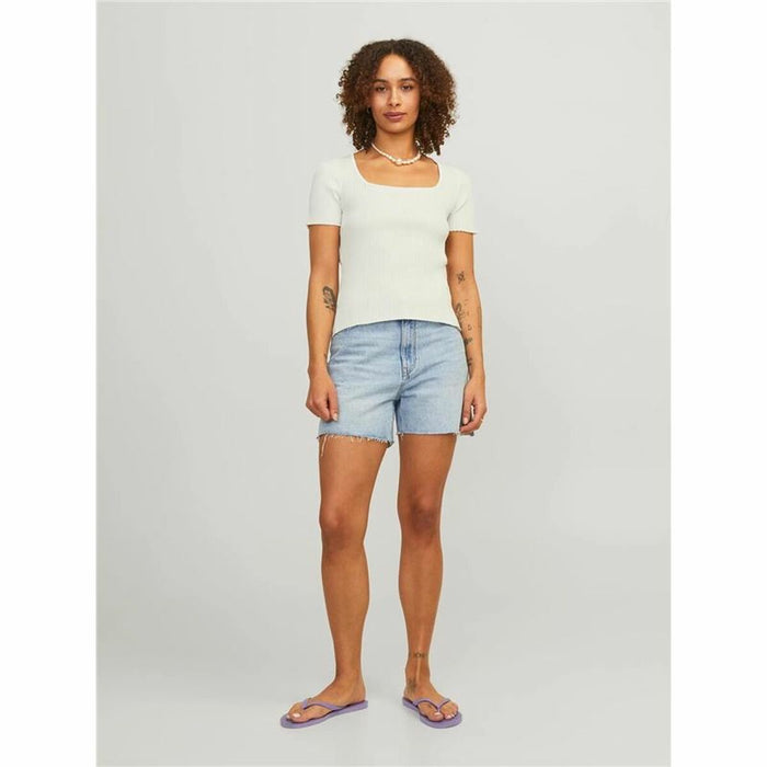 Tricou cu Mânecă Scurtă Femei Jxsky Ss Jack & Jones Cloud Dancer Alb cald