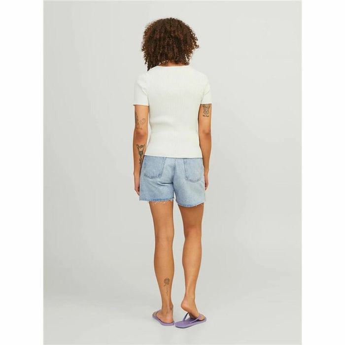 Tricou cu Mânecă Scurtă Femei Jxsky Ss Jack & Jones Cloud Dancer Alb cald
