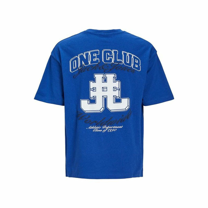 Tricou cu Mânecă Scurtă pentru Copii Jack & Jones Jorcole Back Print Albastru închis