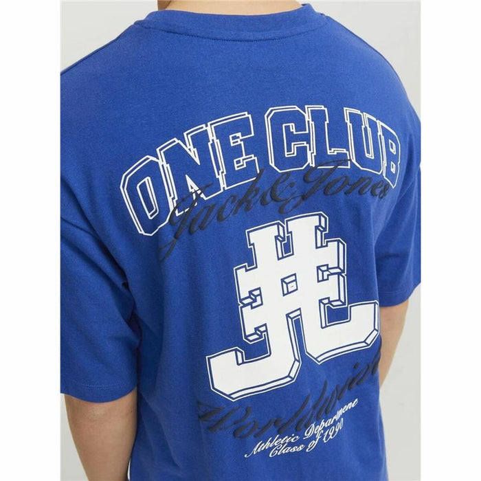 Tricou cu Mânecă Scurtă pentru Copii Jack & Jones Jorcole Back Print Albastru închis