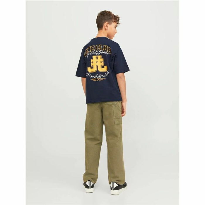Tricou cu Mânecă Scurtă pentru Copii Jack & Jones Jorcole Back Print Bleumarin