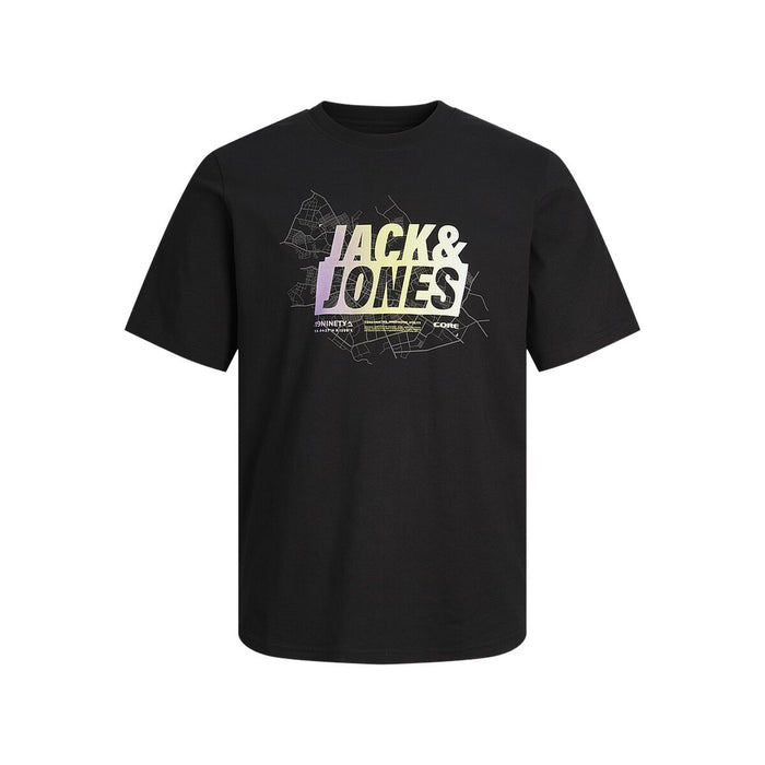 Tricou cu Mânecă Scurtă Bărbați Jack & Jones JCOMAP SUMMER 12257908 Negru