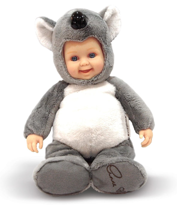 Păpușă Anne Geddes, pui de koala, 30 cm, gri/alb