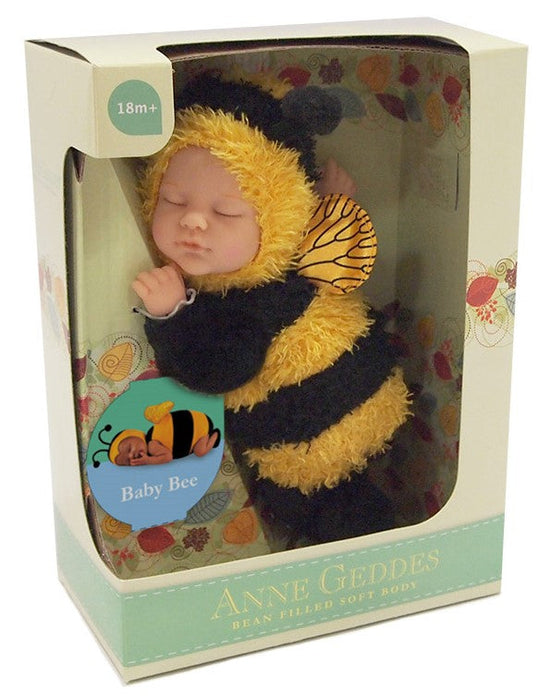 Păpușă Anne Geddes, Baby Bee, 23 cm, 18+ luni