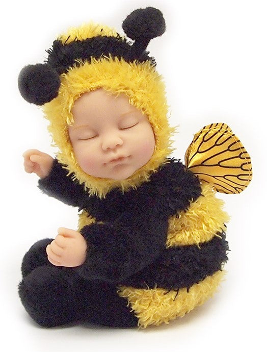 Păpușă Anne Geddes, Baby Bee, 23 cm, 18+ luni