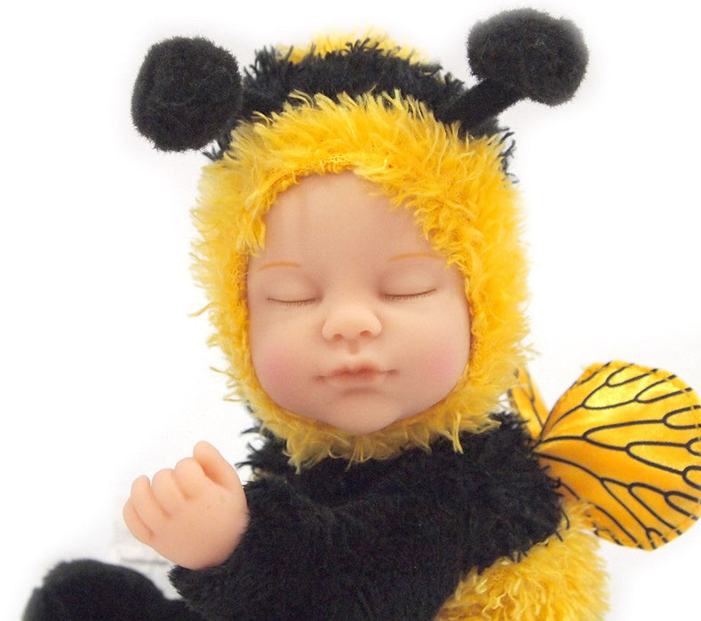 Păpușă Anne Geddes, Baby Bee, 23 cm, 18+ luni