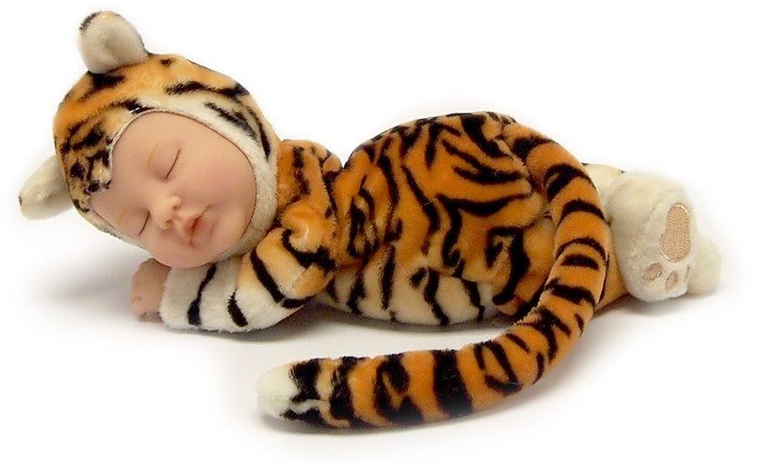 Jucărie de pluș Anne Geddes, Pui de tigru, 23 cm, 18+ luni