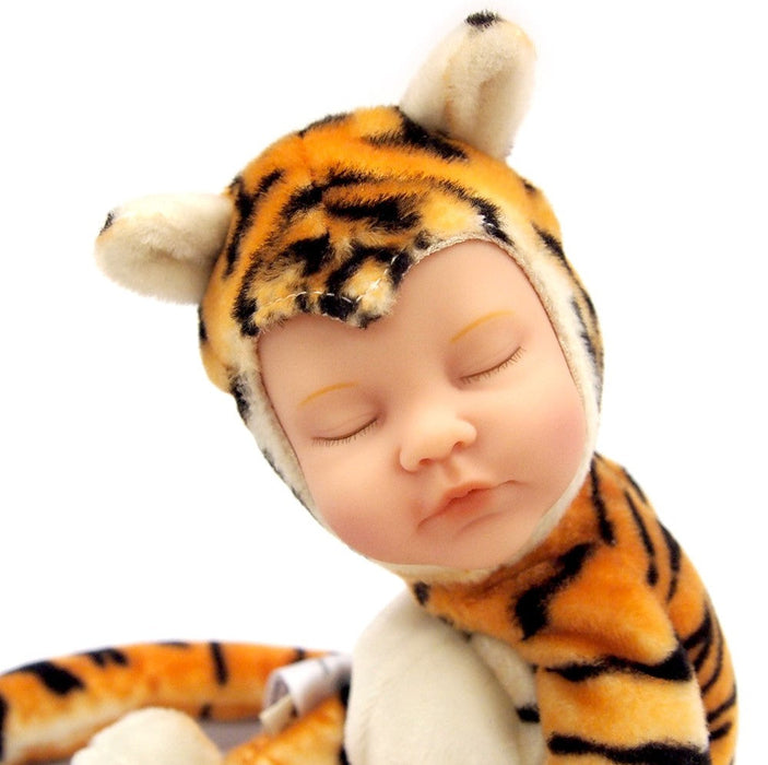 Jucărie de pluș Anne Geddes, Pui de tigru, 23 cm, 18+ luni