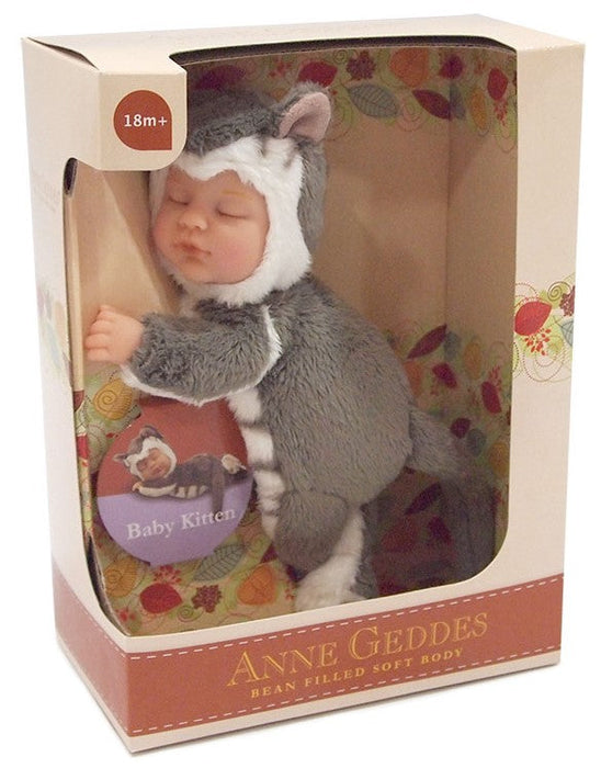 Păpușă Anne Geddes Baby Kitten, 23 cm, 18+ luni