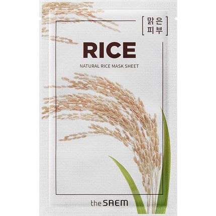 Masca facială tip folie The Saem, Natural Rice Mask Sheet, 21ml