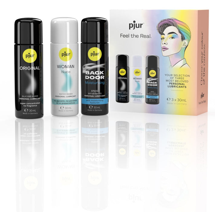 Set lubrifianți, pjur Pride Box, 3 x 30 ml