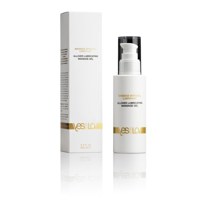 Gel lubrifiant pentru masaj, YESforLOV, Allover Lubricating Massage Gel, aromă de ceai alb, flori Bali și lemn thanaka, 100 ml